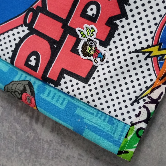 "Benny Stein" Boom Box Benny Custom Patchwork Shorts – UNISEX - Picture 5 of 12